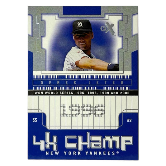 FLEER MLBカード EX 4X CHAMP DEREK JETER NEW YORK YANKEES /1996 #1 中古 IT2