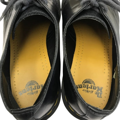 Dr.Martens ドクターマーチン 3ホール シューズ メンズ レザー ローカット イエローステッチ ブラック UK8 23775 中古 T1