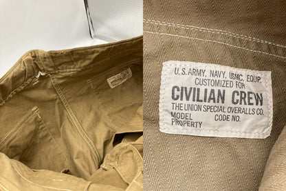 FREEWHEELERS フリーホイーラーズ UNION SPECIAL OVERALLS KRAFTY ミリタリーパンツ サイズ30×34 メンズ 中古 D4