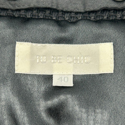 TO BE CHIC トゥービーシック ジャケット 40 レディース アウター 秋 冬 フォーマル ブラック 中古 W４