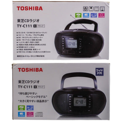 未使用品 TOSHIBA 東芝 CDラジオ TY-C111-K 中古 a1