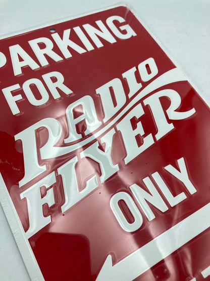 RADIO FLYER ラジオフライヤー TIN SIGN 看板 プレート ONLY ANY TIME 中古 D4