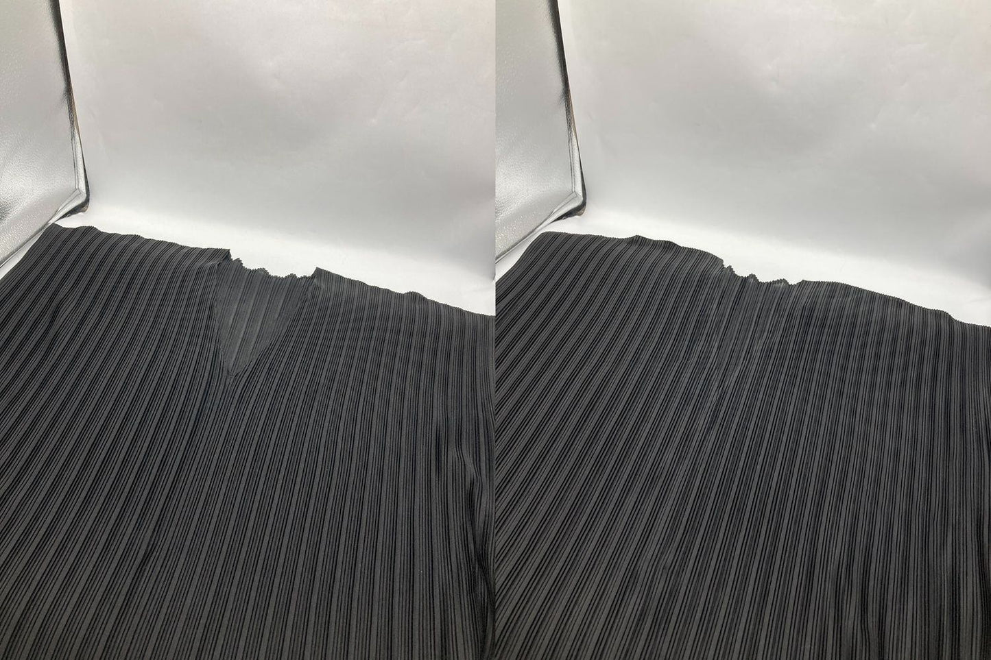 PLEATS PLEASE プリーツプリーズ イッセイミヤケ フレンチスリーブ カットソー サイズ3 ブラック 中古 D4