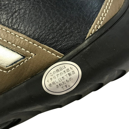 NEGRONI ネグローニ IDEA ドライビングシューズ メンズ ローカット レザー イデア スニーカー ダークブルー/トープ 26.5cm 15961 中古 T1