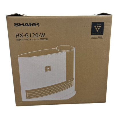 SHARP シャープ プラズマクラスター 加湿セラミックファンヒーター ホワイト HX-G120-W 家電 暖房器具 冬 タイマー 中古 W４