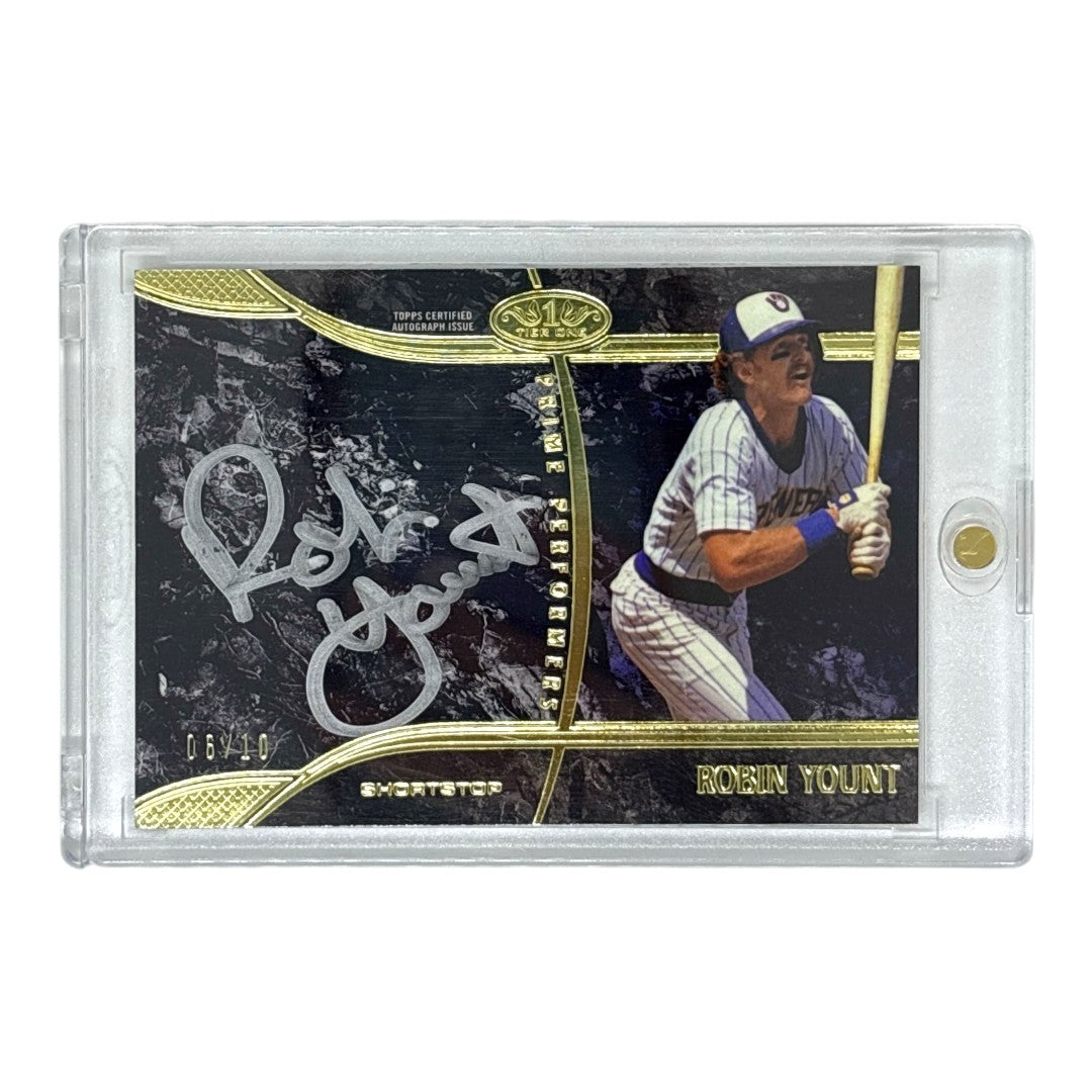 TOPPS MLBカード TIER ONE ROBIN YOUNT MILWAUKEE BREWERS /10 #PP-RY 中古 IT1