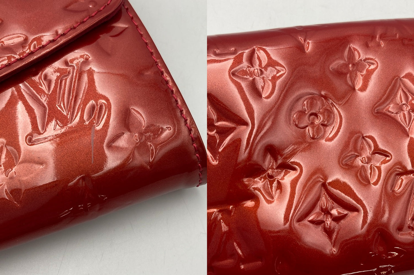 LOUIS VUITTON ルイヴィトン モノグラムヴェルニ サンセット・ブルーバード M93543 訳アリ 中古 D4