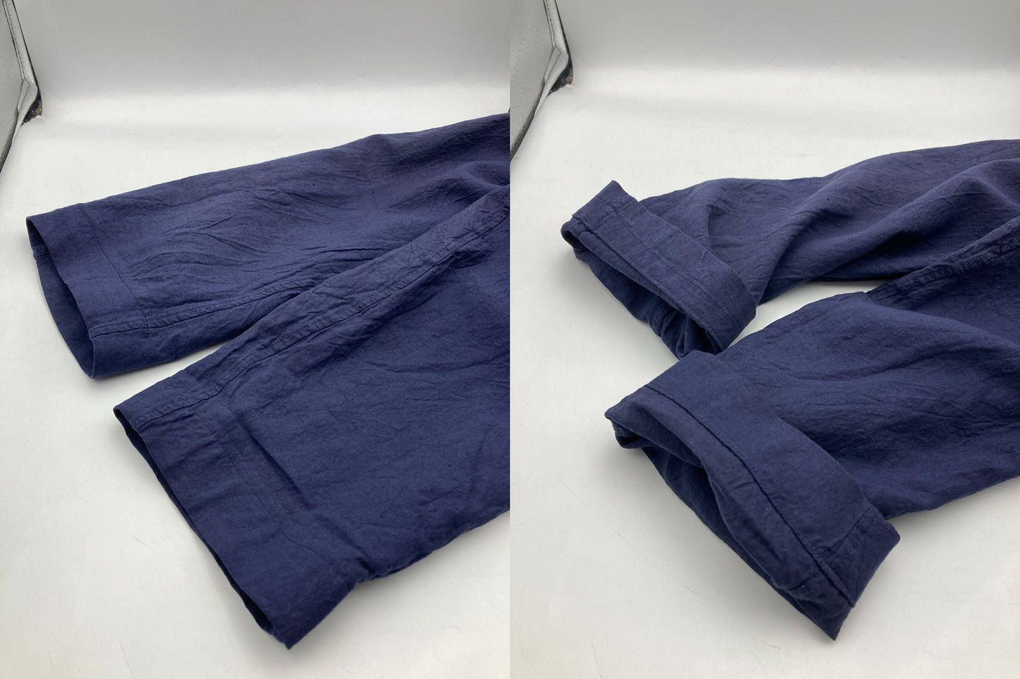 IISSEY MIYAKE MEN イッセイミヤケ メン リネン テーラードジャケット ME01-FD023 サイズ2 ネイビー 中古 D4