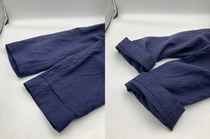 IISSEY MIYAKE MEN イッセイミヤケ メン リネン テーラードジャケット ME01-FD023 サイズ2 ネイビー 中古 D4