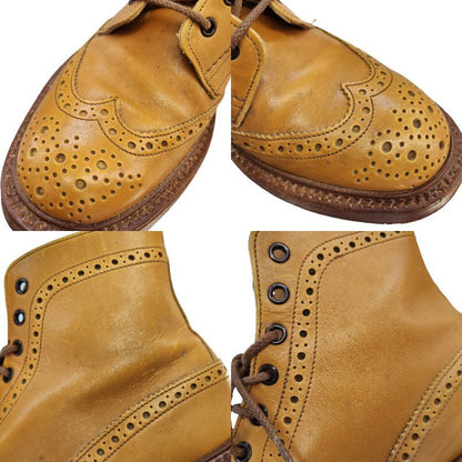 Tricher's トリッカーズ カントリーブーツ メンズ レザー レースアップ ウイングチップ ブラウン S634 STOW 中古 T1