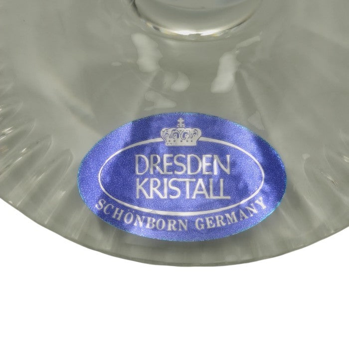 【未使用品】 DRESDEN KRISTALL ドレスデンクリスタル グラヴィール彫刻 ワイングラス ペア 中古 H4