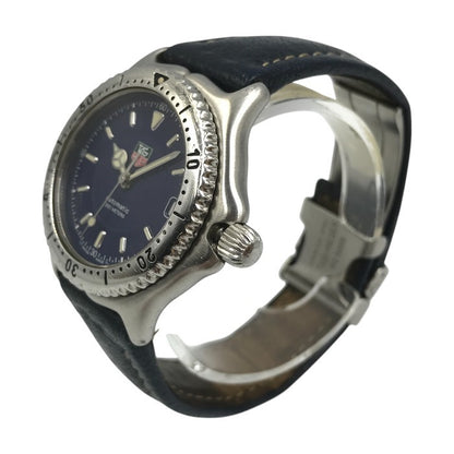 TAG HEUER タグホイヤー セルデイト 腕時計 ユニセックス ボーイズ 自動巻き オートマティック アナログ シルバー/ネイビー WI2211 中古 T1