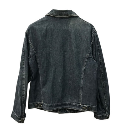 BURBERRY バーバリー デニムジャケット メンズ コットン 裏地チェック柄 Gジャン インディゴ Lサイズ 中古 T1