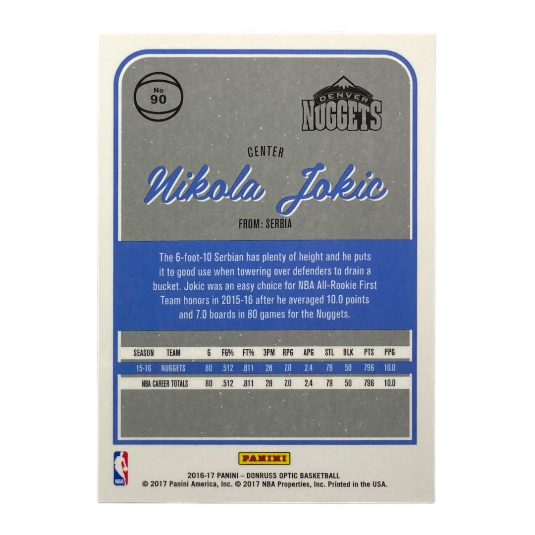 PANINI NBAカード DONRUSS OPTIC NIKOLA JOKIC DENVER NUGGETS #90 中古 IT2