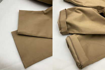 human woman ヒューマンウーマン サテンストレッチ スリムパンツ 077-2230107 サイズL ベージュ 中古 4