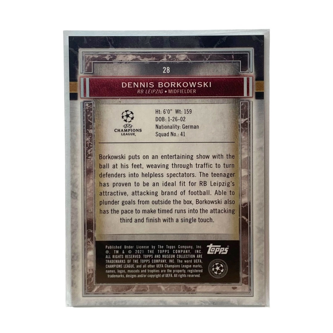 TOPPS サッカーカード MUSEUM COLLECTION DENNIS BORKOWSKI LEIPZIG 43/75 #28 中古 IT2