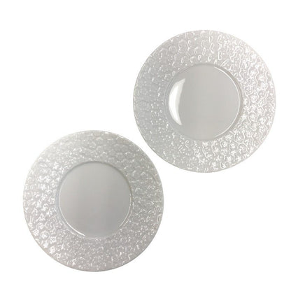 Meissen マイセン ロイヤルブロッサム カップ＆ソーサー 180ml ペア 2客 ホワイト コーヒー 立体 花レリーフ C/S 中古 T1