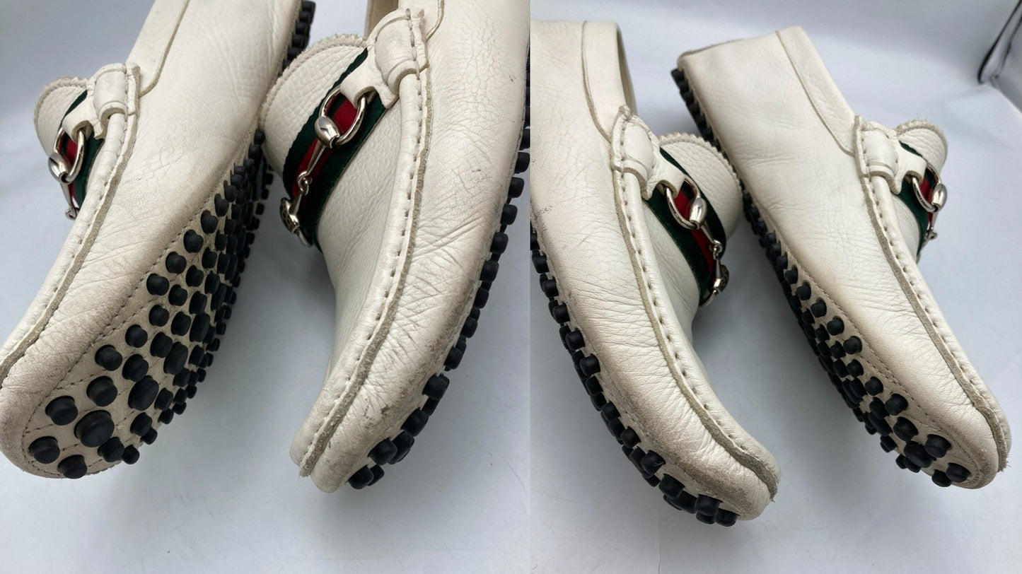 FIAT 500 by GUCCI フィアット×グッチ ホースビット ドライビングシューズ サイズ7.5 メンズ 中古 D4