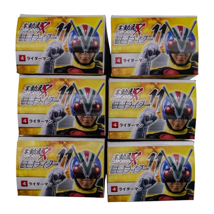 BANDAI SHODO-X 仮面ライダー11 ４.ライダーマン×6＆７.拡張パーツセット 中古 a1