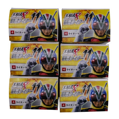 BANDAI SHODO-X 仮面ライダー11 ４.ライダーマン×6＆７.拡張パーツセット 中古 a1
