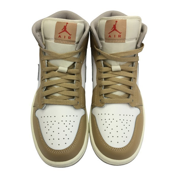 NIKE ナイキ エアジョーダン 1 ミッド スニーカー メンズ ハイカット AIR JORDAN ヘンプ 26㎝ DQ8426-200 中古 T1