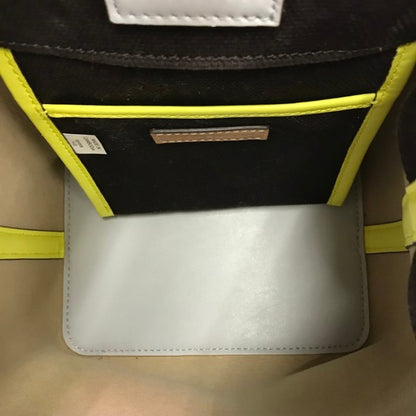 TORY BURCH トリーバーチ ミニトートバッグ レディース キャンバス 2way ショルダー 斜め掛け ブラウン 中古 T1