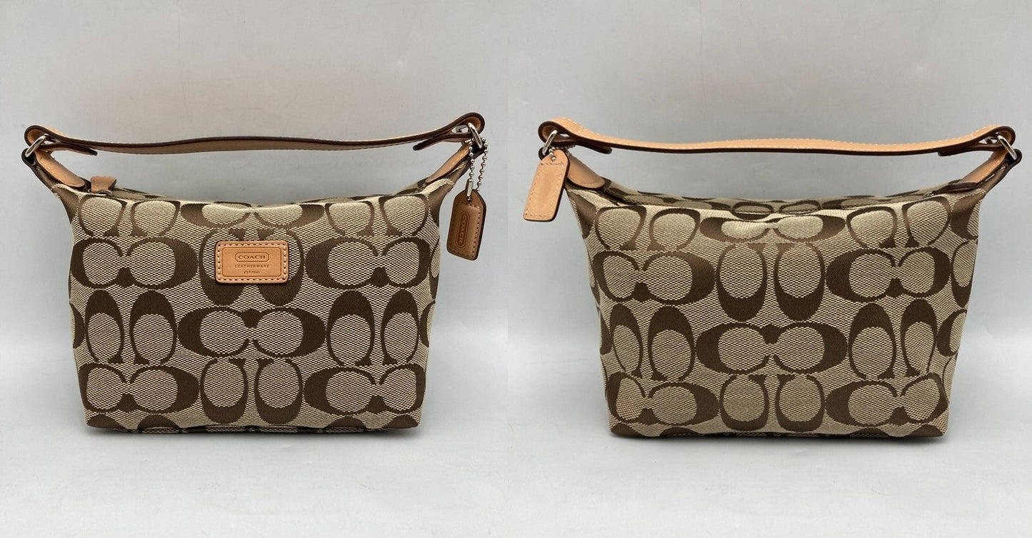 COACH コーチ シグネチャー ハンドバッグ/アクセサリーポーチ 中古 D4