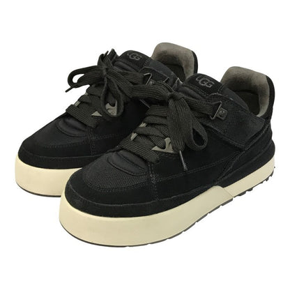 UGG アグ GOLDENCUSH スニーカー レディース スウェード/メッシュ ローカット 厚底 ゴールデンクッシュ ブラック 24.0cm 1152719 中古 T1