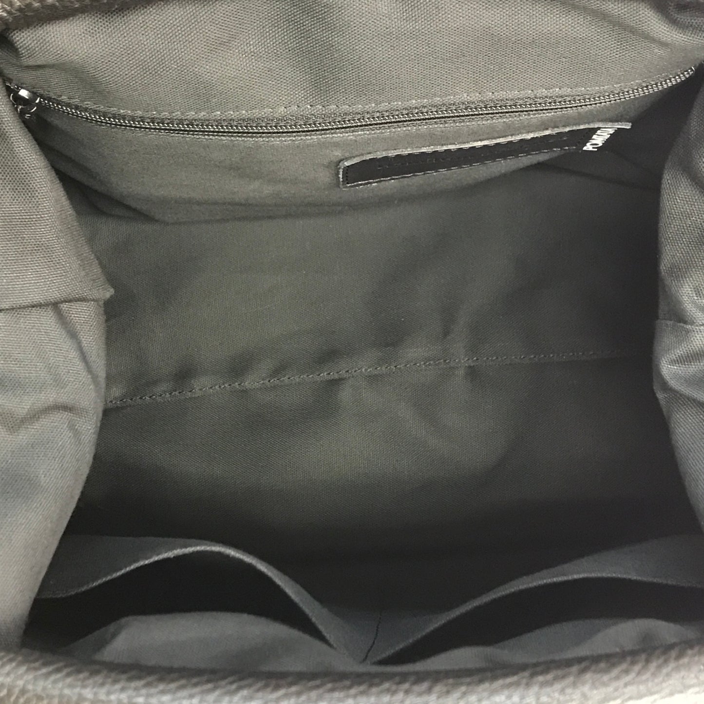 POMTATA ポンタタ FL TOTE M ハンドバッグ レディース レザー トートバッグ がま口 ブラック P2545 中古 T1