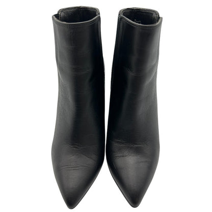 DAIANA ダイアナ サイドゴア ショートブーツ 22.5cm レディース レザー ブラック ヒール 中古 W４