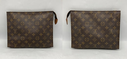 LOUIS VUITTON ルイヴィトン モノグラム ポッシュ トワレット26 化粧ポーチ M47542 中古 D4