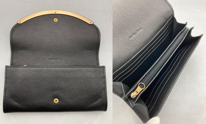 SEE BY CHLOE [シーバイクロエ] リジ― リッジ― 長財布 レディース CHS17WP582 ブラック 中古 D4