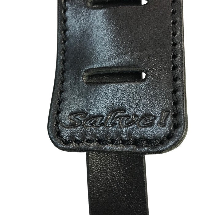 Salve! サルウェー ギターストラップ クロコダイルレザー ワニ革 鰐 ブラック 中古 T1