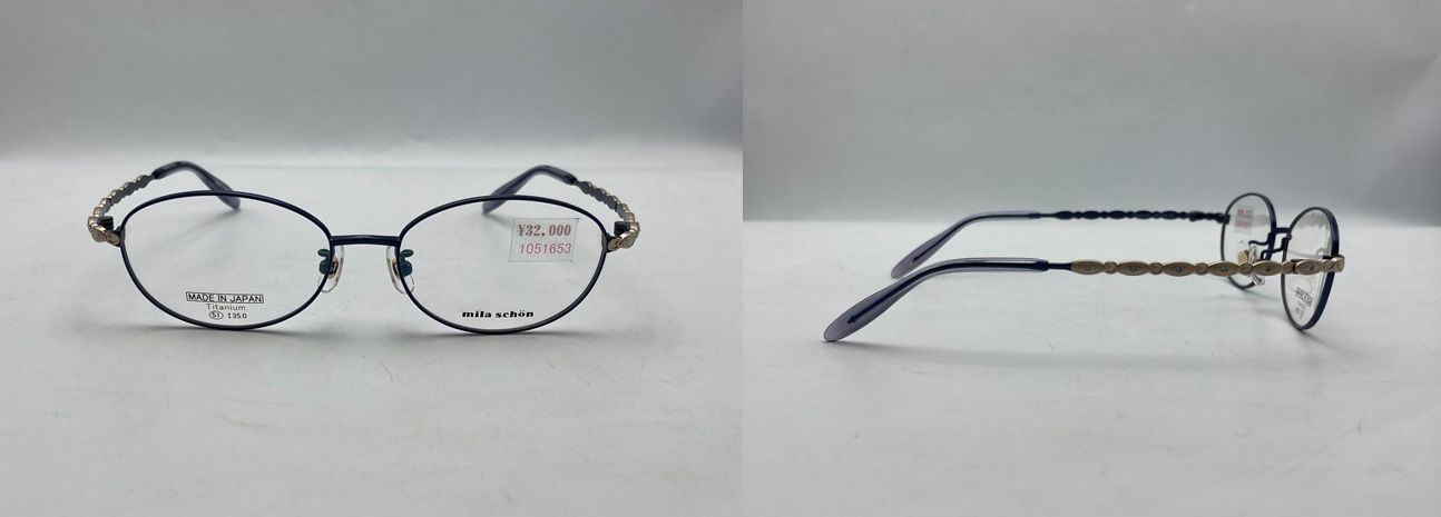 mila schon ミラショーン チタニウム メガネフレーム MS-1404 中古 D4