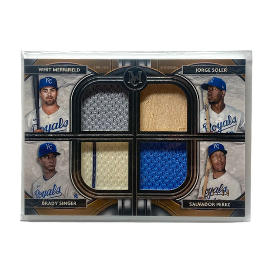 TOPPS MLBカード MUSEUM COLLECTION WHIT MERRIFIELD JORGE SOLER BRADY SINGER SALVADOR PEREZ ROYALS 23/99 #FPR-MSSP 中古 IT2