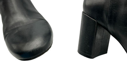 TORY BURCH トリーバーチ レザー ロングブーツ 6 1/2 (約23.5cm) ブランド レディース シューズ 靴 秋 冬 かわいい 中古 W４