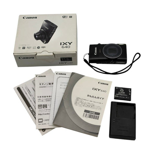 Canon キヤノン デジタルカメラ IXY 640 ブラック 光学12倍ズーム IXY640 デジカメ コンパクト カメラ 撮影 イクシー 中古 W1