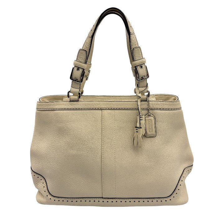 COACH コーチ レザー ハンドバッグ J043-5056 トート 鞄 ブランド かわいい レディース 本革 中古 W４