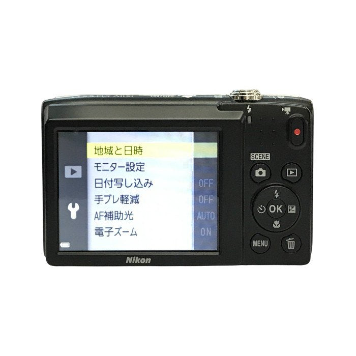 Nikon ニコン COOLPIX デジタルカメラ シルバー 光学5倍ズーム コンパクト 薄型 A100SL 中古 T1