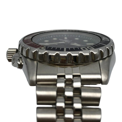 SEIKO セイコー KINETIC SPORTS 200 腕時計 メンズ アナログ クォーツ SS キネティック スポーツ ダイバーズ シルバー/ネイビー 5M43-0A40 中古 T1