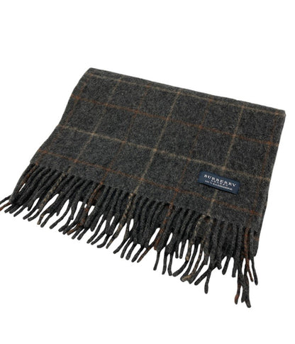 BURBERRY LONDON バーバリーロンドン カシミヤ100％ チェックマフラー 中古 D4