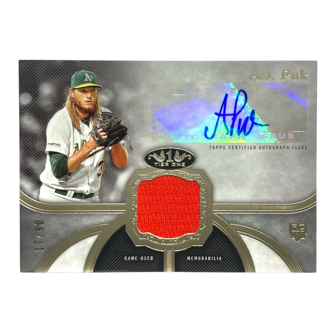 TOPPS MLBカード TIER ONE A.J. PUK ATHLETICS 17/90 #T1AR-AP 中古 IT2