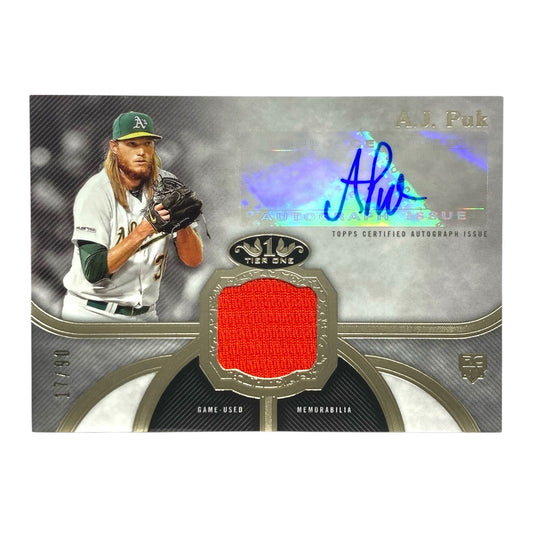 TOPPS MLBカード TIER ONE A.J. PUK ATHLETICS 17/90 #T1AR-AP 中古 IT2