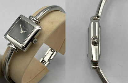GUCCI グッチ バングルウォッチ スクエア クォーツ 1900L 中古 D4