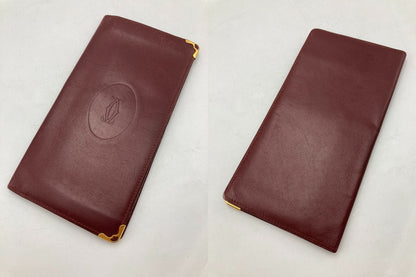 Cartier カルティエ マストライン 2つ折り 長札入れ 中古 D4