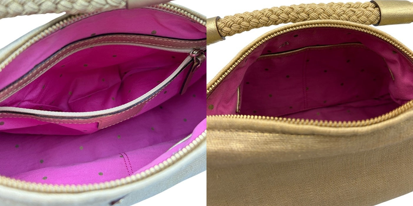 kate spade ケイトスペード ワンショルダーバッグ 鞄 レディース ゴールド お出かけ 中古 W４