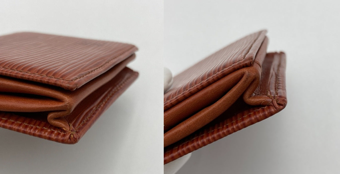 LOUIS VUITTON ルイヴィトン エピ ポルトモネ ボワット コインケース M63693 ケニアブラウン 中古 D4