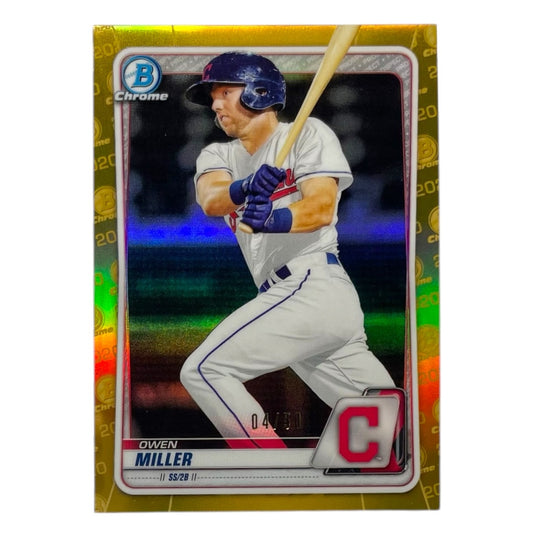 TOPPS MLBカード BOWMAN CHROME OWEN MILLER CLEVELAND INDIANS /50 #BD-159 中古 IT2