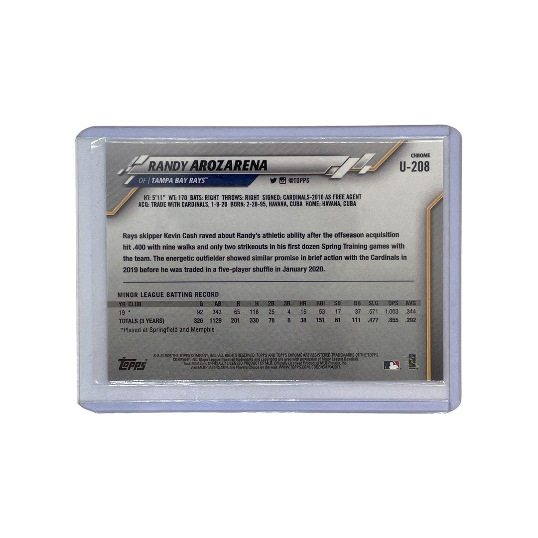 TOPPS CHROME MLBカード UPDATE SAPPHIRE EDITION RANDY AROZARENA #U-208 中古 IT1