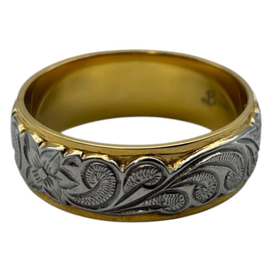 BLESS ブレス ハワイアンジュエリー リング 23号 指輪 メンズ レディース アクセサリー おしゃれ ステンレススチール 中古 W1